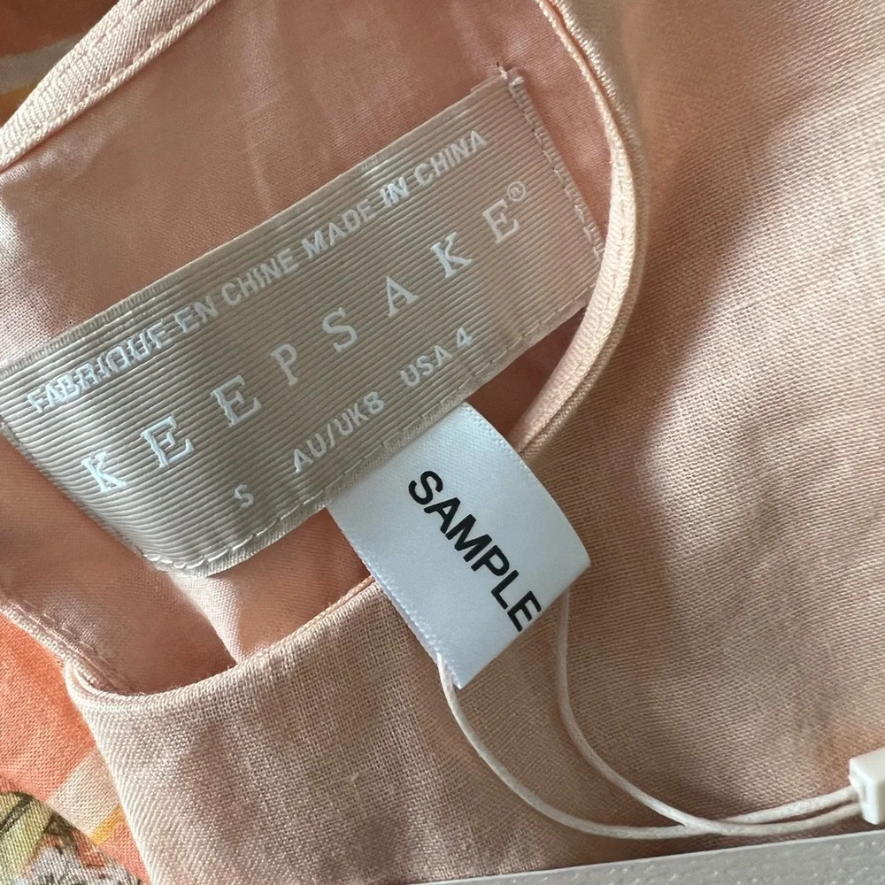 Keepsake the Label Long Sleeve Maxi Linen Dress S - Picture 10 of 12